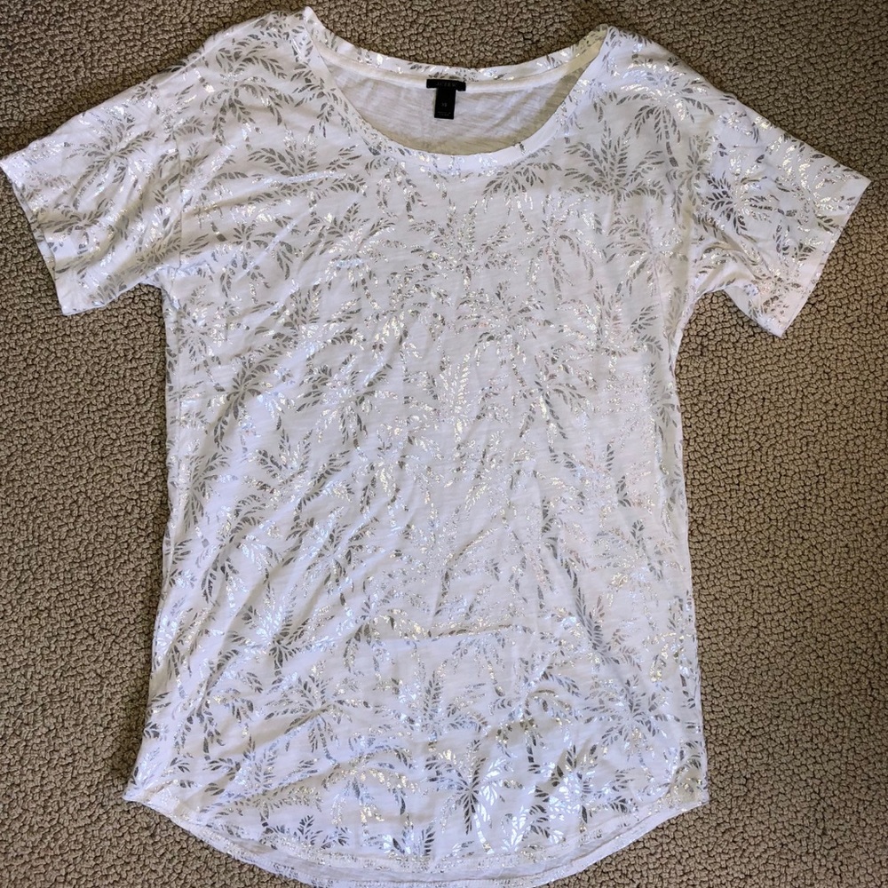 J.CREW palm tree tee